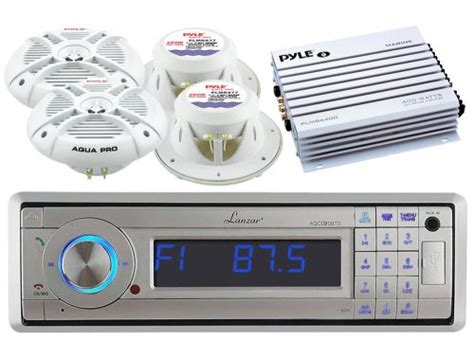 Buy 400w Marine Amplifierlanzar Bluetooth Usb Aux Marine Radio77