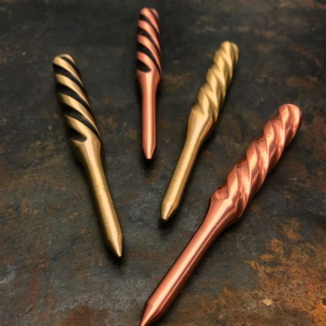 Copper And Brass Twisty Divot Tool Cnc Creations