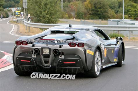 Ferrari SF Versione Speciale Spied With Enormous Wing CarBuzz