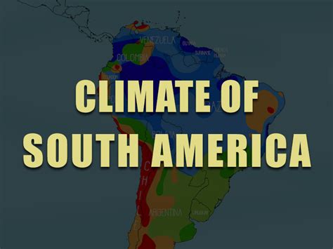 Climate Of South America Ks3 Key Stage 3 Teaching Resources