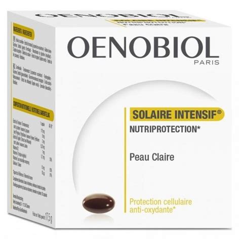 Oenobiol Solaire Intensif Nutriprotection Peaux Claires Etou Sensibles