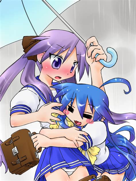 Kogaku Kazuya Hiiragi Kagami Izumi Konata Lucky Star 00s 2girls