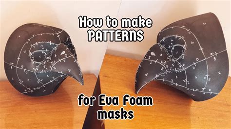 How To Make Patterns For Eva Foam Bird Of Prey Mask Youtube