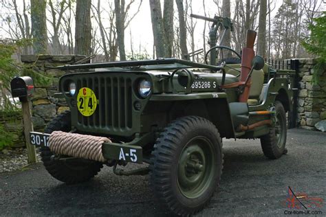 1945 Willys Mb Wwii Military Jeep Army Antique Classic Fully
