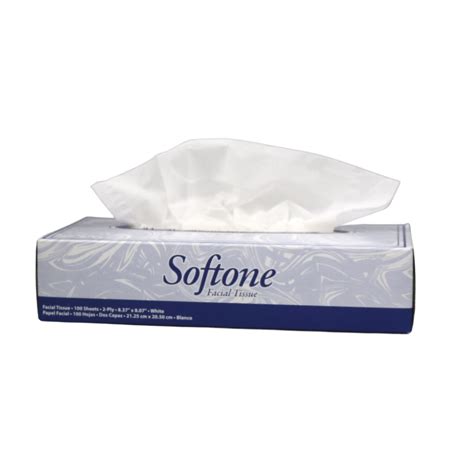 Sftpa0680 Individual Softone Facial Tissue Flat Box 2 Ply Renewable