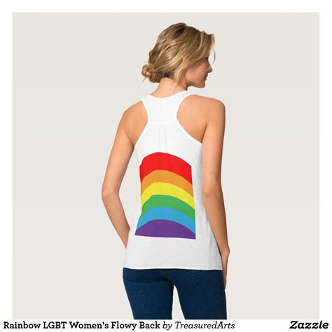 Rainbow Lgbt Women S Flowy Back Tank Top Pasco Love Rainbow Matching