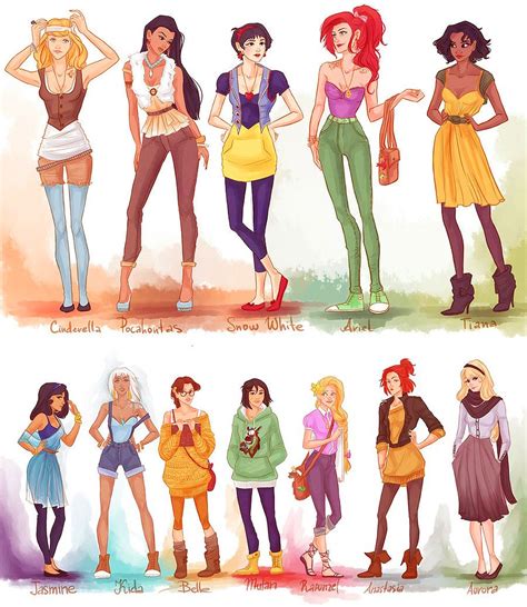 Modern Day Disney Princesses By Viria On Deviantart Hipster Disney