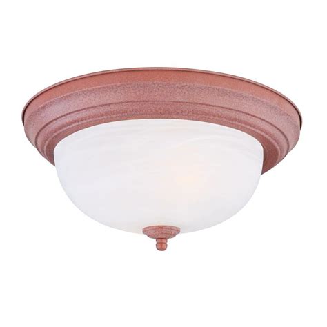 Find new flush mount lighting for your home at joss & main. UPC 725916822903 - Hampton Bay 2-Light Copper Patina Flush ...