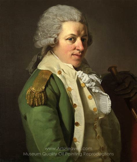 Joseph Ducreux Portrait Of An Aristocrat In Uniform Painting
