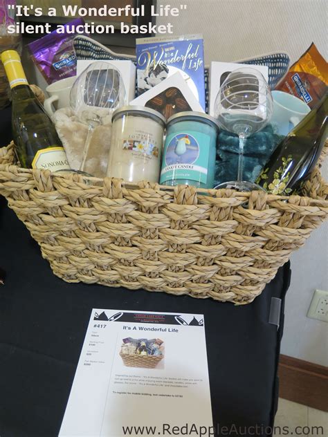 Themed Basket The Fundraising Auction Theme Was Its A Wonderful Life