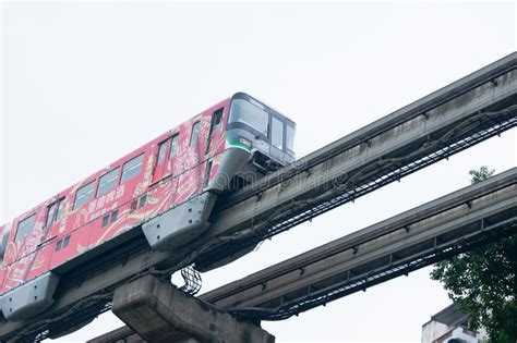 Chongqing Monorail System Editorial Stock Image Image Of Move 29937809