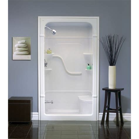 modern bathroom with fiberglass shower stall seat lowes and pertaining to fiberglass shower