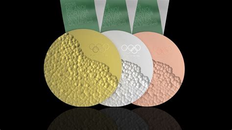 Milano Cortina Winter Olympics Medal Is An Organic Piece Designwanted Designwanted