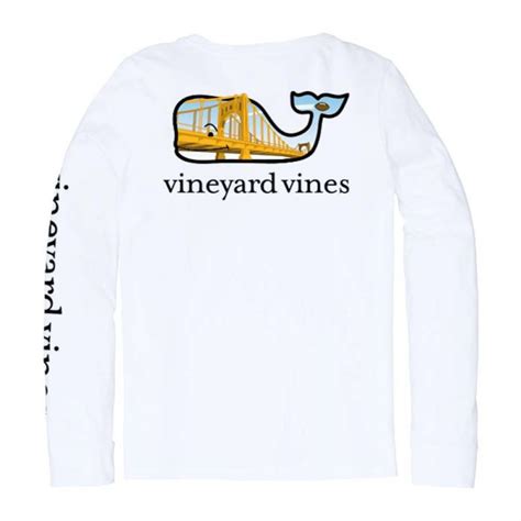 Pittsburgh Steelers Womens Vineyard Vines Bridge Whale Long Sleeve T Shirt