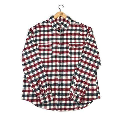 Vintage Small Check Flannel Shirt Red Xl Tmc Vintage Vintage