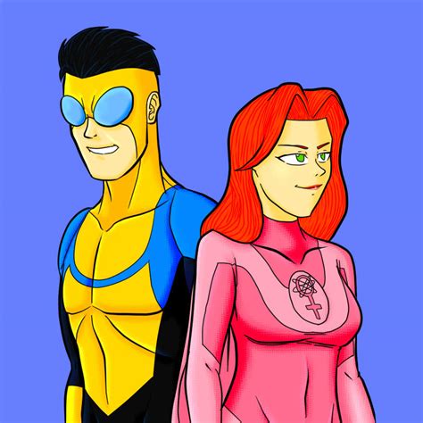 Invincible And Atom Eve By Nairod103098 On Deviantart