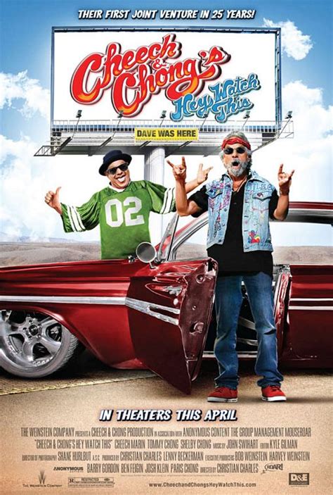 Chong is designated as the mellow character in a lot of the duo's routines and films. Cheech & Chong: Hey Watch This - Allen Theatres, Inc.