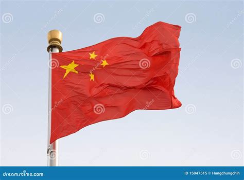 Bandiera Nazionale Cinese Immagine Stock Immagine Di Capitale 15047515