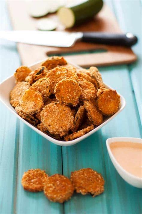 Preheat the oven to 375 degrees fahrenheit. The Best Quinoa Baked Zucchini Chips with Sriracha Dipping ...