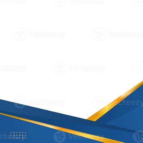 Blue And Gold Gradient Abstract Border For Business Or Certificate