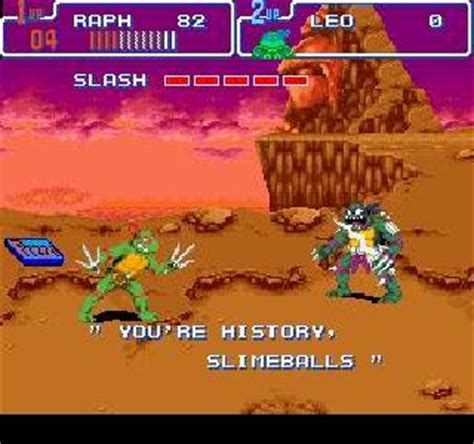 Misc licensed perspective side view genre action gameplay beat 'em up / brawler. Teenage Mutant Ninja Turtles IV - Turtles in Time (USA) ROM