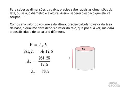 Relembrar Cálculo De Volume De Cilindro Reto E Paralalapípedo Reto