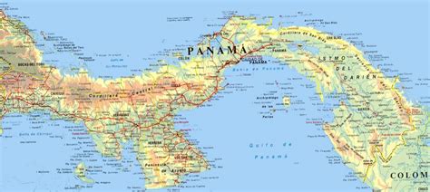 Detailed Map Of Panama