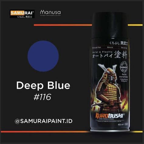 Jual Warna Standar 116 Deep Blue Samurai Paint Cat Semprotpilox Di
