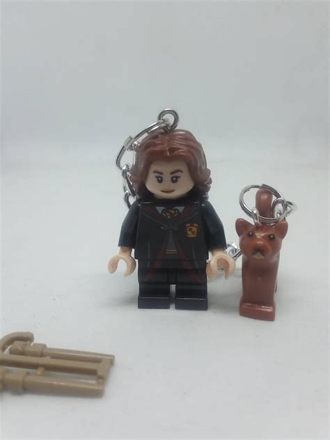 Hermione Granger With Crookshanks From Harry Potter Keychain Etsy