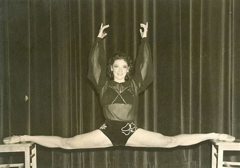 circus acrobatic girl does a split acrobatics girl splits