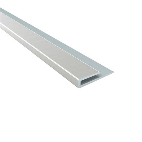 Acp 4 Ft Brushed Nickel Pvc Smooth J Channel Ceiling Grid Trim At