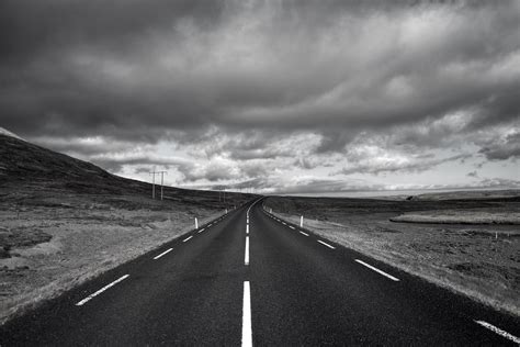 On A Lonely Road In Iceland Thank You For Visiting Wit