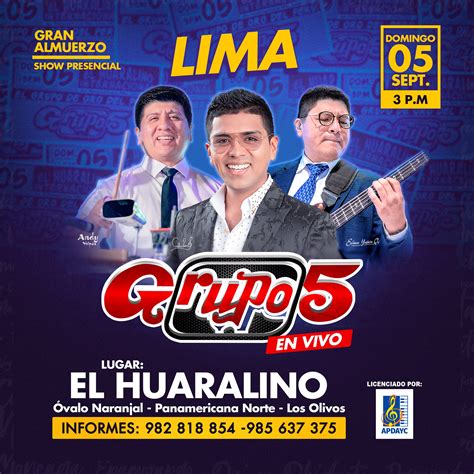 Grupo 5 Concierto Presencial En Lima Micumbiatotal