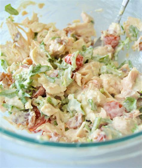 Keto Blt Chicken Salad Recipe Easy Low Carb Lunch