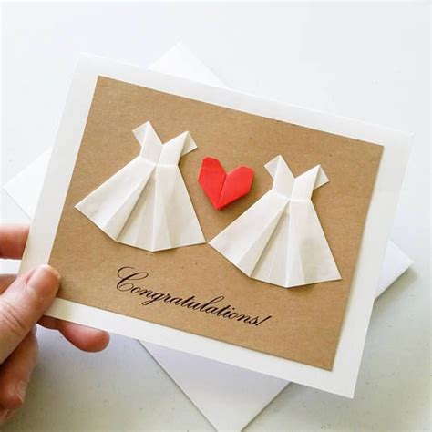 congratulations wedding card handmade lesbian wedding card the wedding date heart wedding
