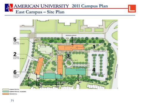 American University East Campus Map