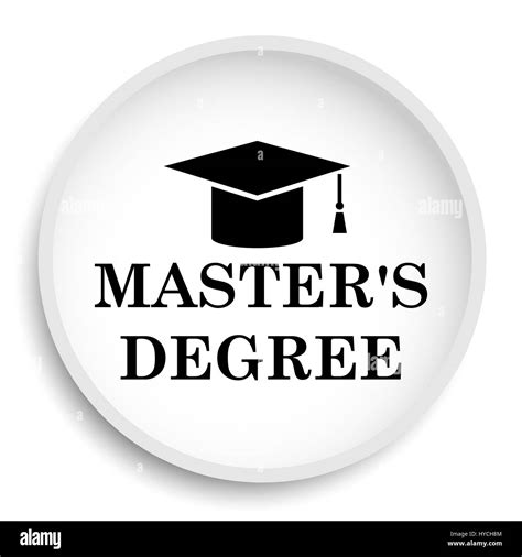 Masters Degree Icon Masters Degree Website Button On White