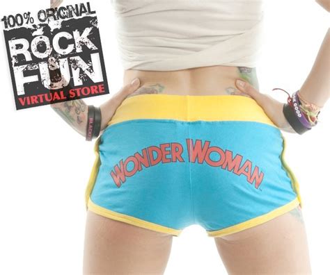 Wonder Woman Dc Comics Booty Shorts Importados 100 Original 35900