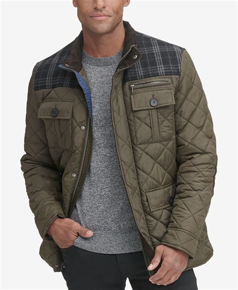 Cole Haan Mixed Media Quilted Jacket Macys