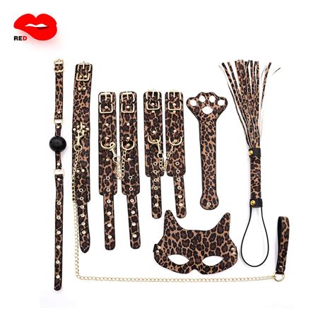 leopard print air force nurse suit sm 7 9 piece erotic set bundle conditioning sex couples