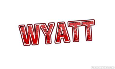 Wyatt Logo Free Name Design Tool From Flaming Text