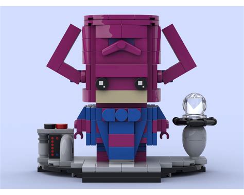 Lego Moc Marvel Brickheadz Galactus By Gizmodian Rebrickable Build
