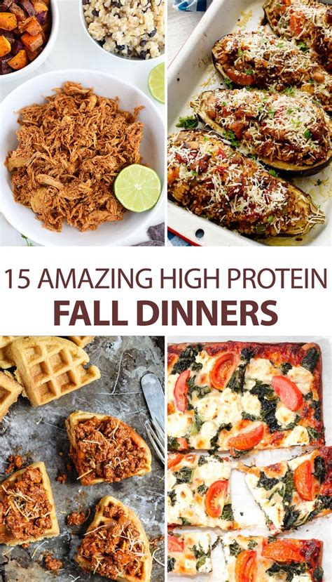 If you're looking for a smaller batch recipe, try out this strawberries and cream ice cream! 15 Amazing High Protein Fall Dinners | High protein ...