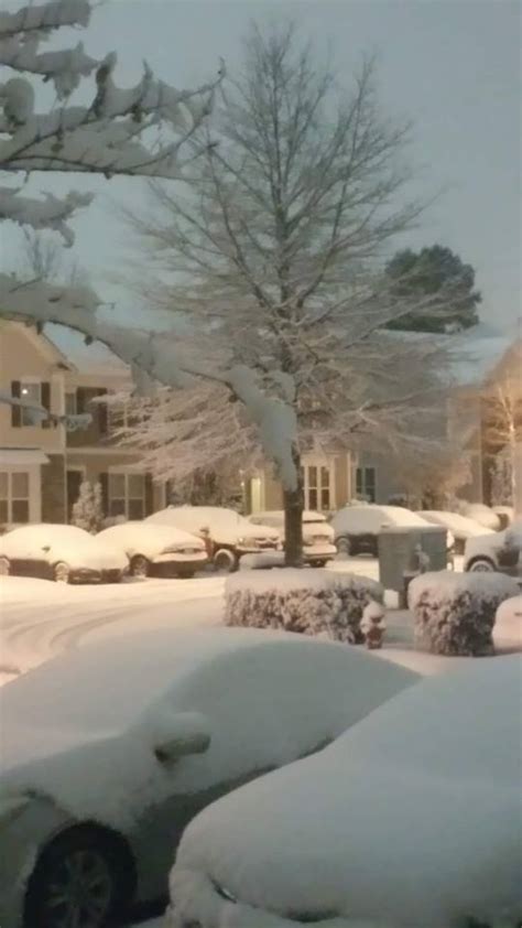 Nc Snow Winter Weather Brings Significant Snowfall To Raleigh Durham