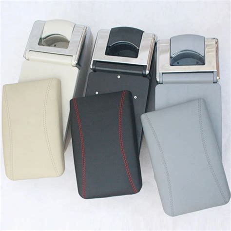 Universal Luxury Armrest Car Arm Rest Center Console Rotatable Storage Box Without Punching In