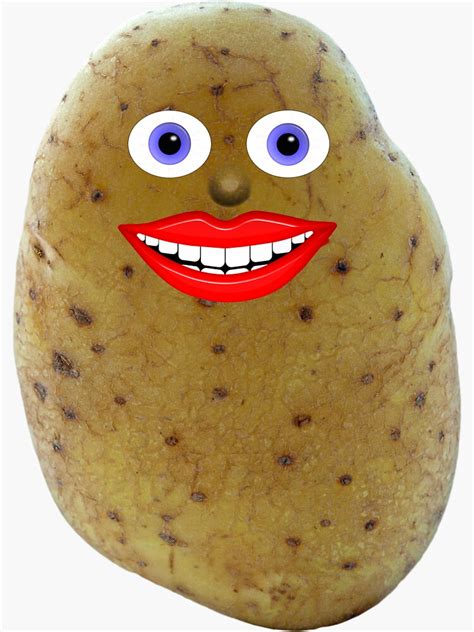 Funny Potato Character Sticker For Sale By Markuk97 Redbubble