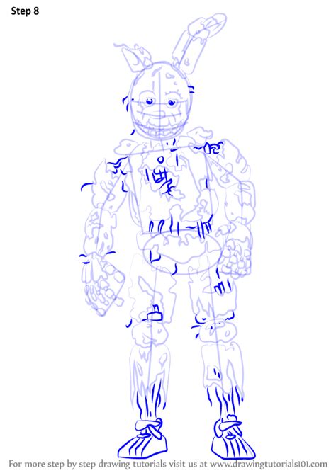 How To Draw Springtrap From Five Nights At Freddys Five Nights At