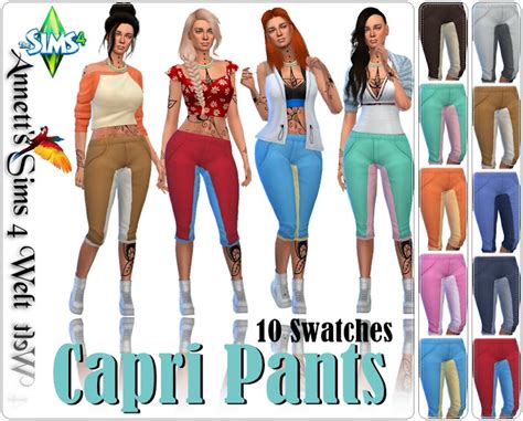Capri Pants At Annetts Sims Welt Sims Updates