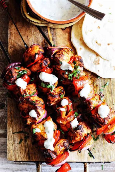 Turkish chicken kebabs include a main ingredient which is of course, turkish yogurt. Mediterranean Chicken Kebabs with Garlic Yogurt Sauce ...