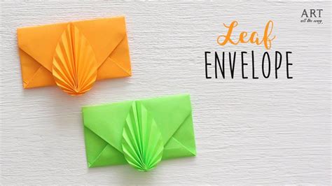 Diy Leaf Envelope Paper Envelope Making Paper Envelopes Origami